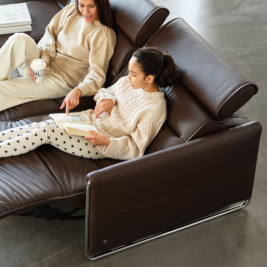 Stressless Emily Steel Sofa – Recliner Store - Main Image