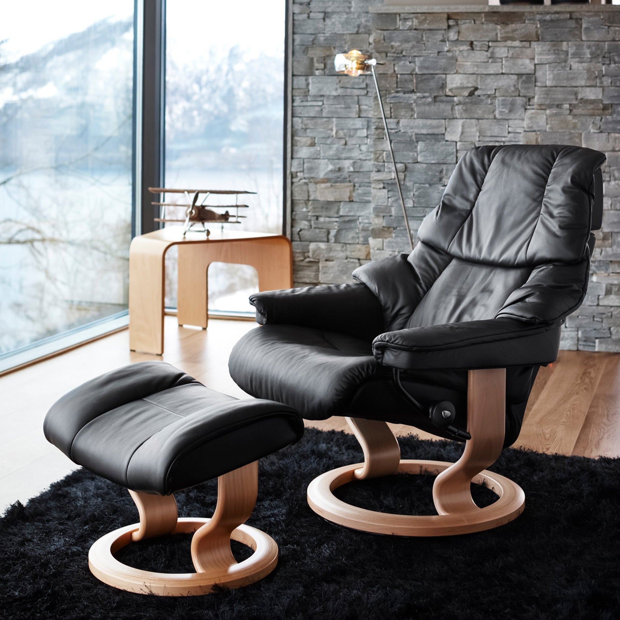 Stressless Reno Classic Recliner Ottoman – Recliner Store