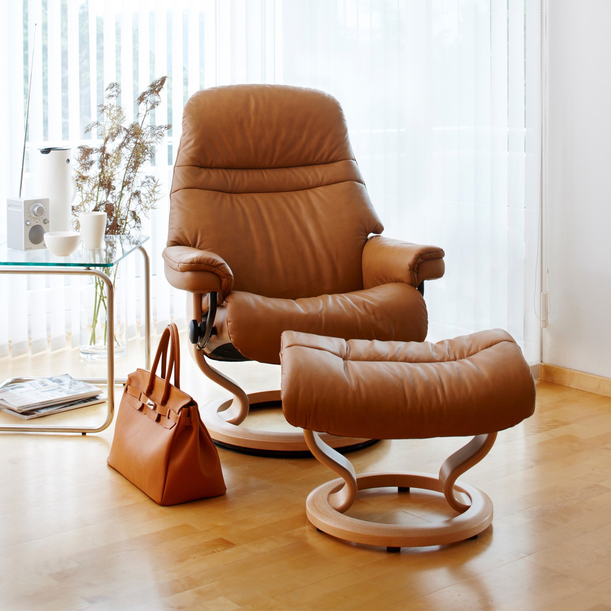 Ottoman Stressless Glide System Stressless View Recliner Small