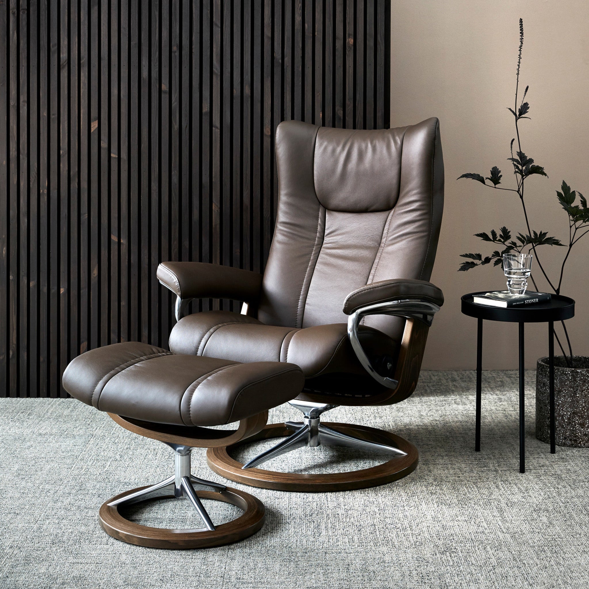 Stressless Wing Signature Recliner Ottoman – Recliner Store