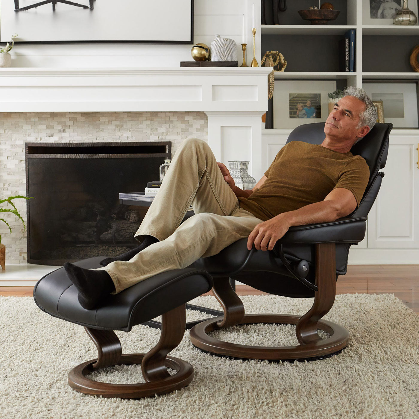 Stressless Admiral Classic Recliner Ottoman – Recliner Store
